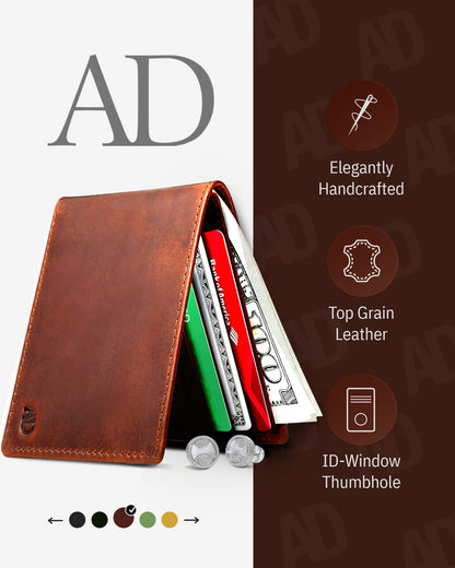 Slim Bifold Wallet With ID Window