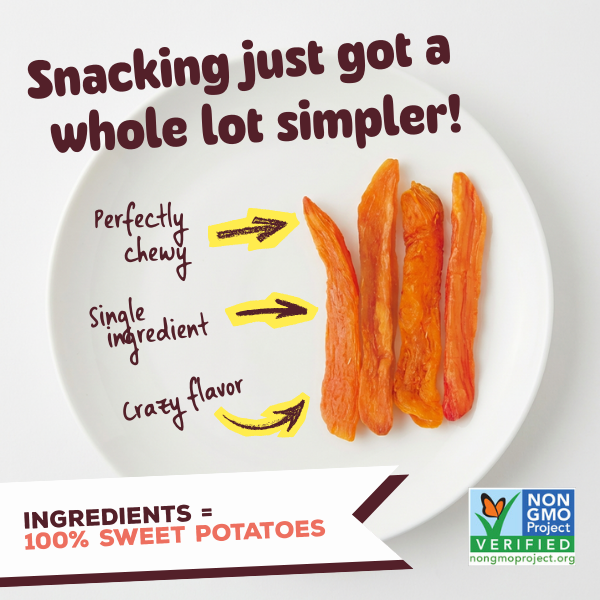 Original Chewy Dried Sweet Potato Sticks (Pack of 5)