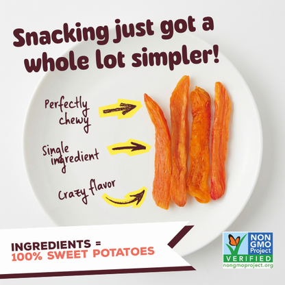 Original Chewy Dried Sweet Potato Sticks (Pack of 5)