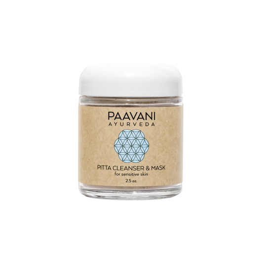 Nettoyant et masque Pitta | Grains nettoyants ayurvédiques pour les peaux sensibles et inflammées