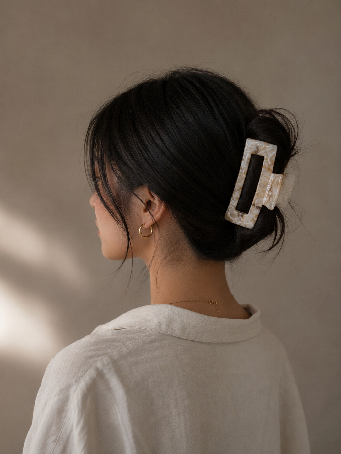 Rectangular Acetate Claw Hair Clip