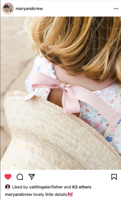 Palmetto Little Girl’s Hat - Vintage Swiss Dot Lace Ribbon