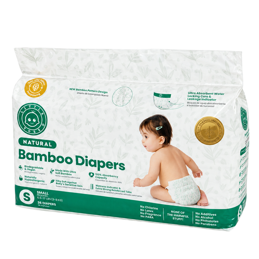 Little Toes® Natural Bamboo Diapers — 36 Pack