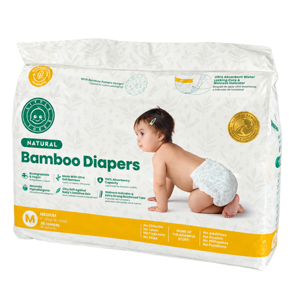 Little Toes® Natural Bamboo Diapers — 36 Pack