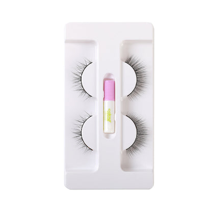False Eyelashes with Adhesive