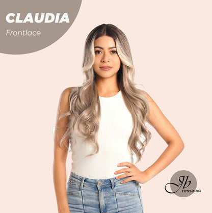 JBEXTENSION 27 Inches Blonde Curly Pre-Cut Frontlace Glueless Wig CLAUDIA
