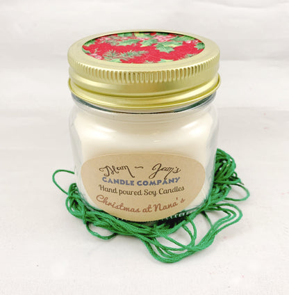 Christmas at Nana’s Soy Candle – Cozy Holiday Scent | Mam Jam’s
