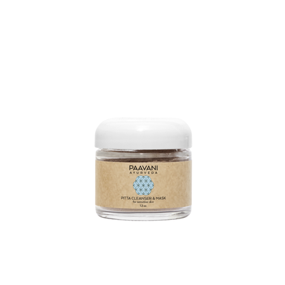 Limpiador y mascarilla Pitta | Granos limpiadores ayurvédicos para piel sensible e inflamada