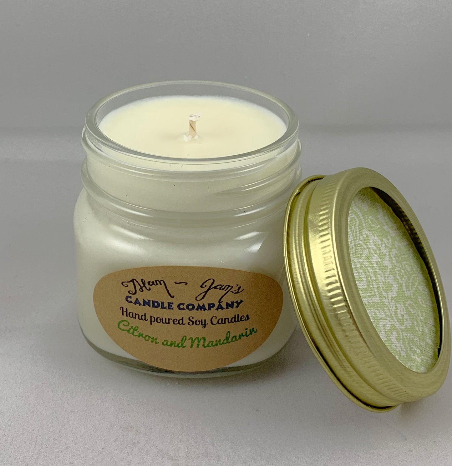 Citron and Mandarin Soy Candle – Bright & Citrus Scent | Mam Jam’s
