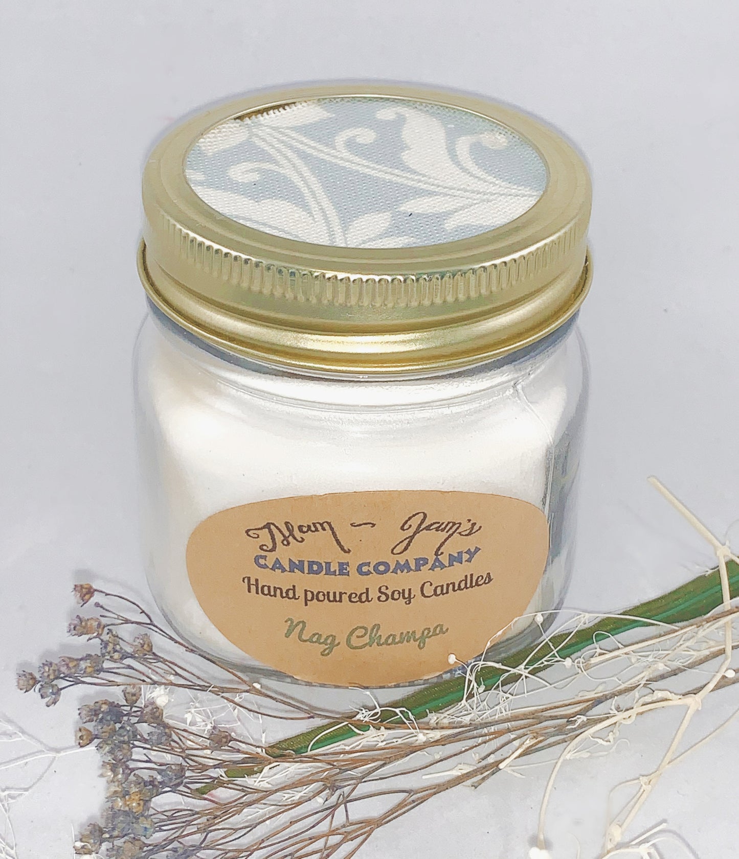 Nag Champs Soy Candle – Fresh & Invigorating Scent | Mam Jam’s