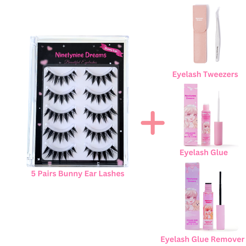 5 Pairs Bunny Ear Lashes