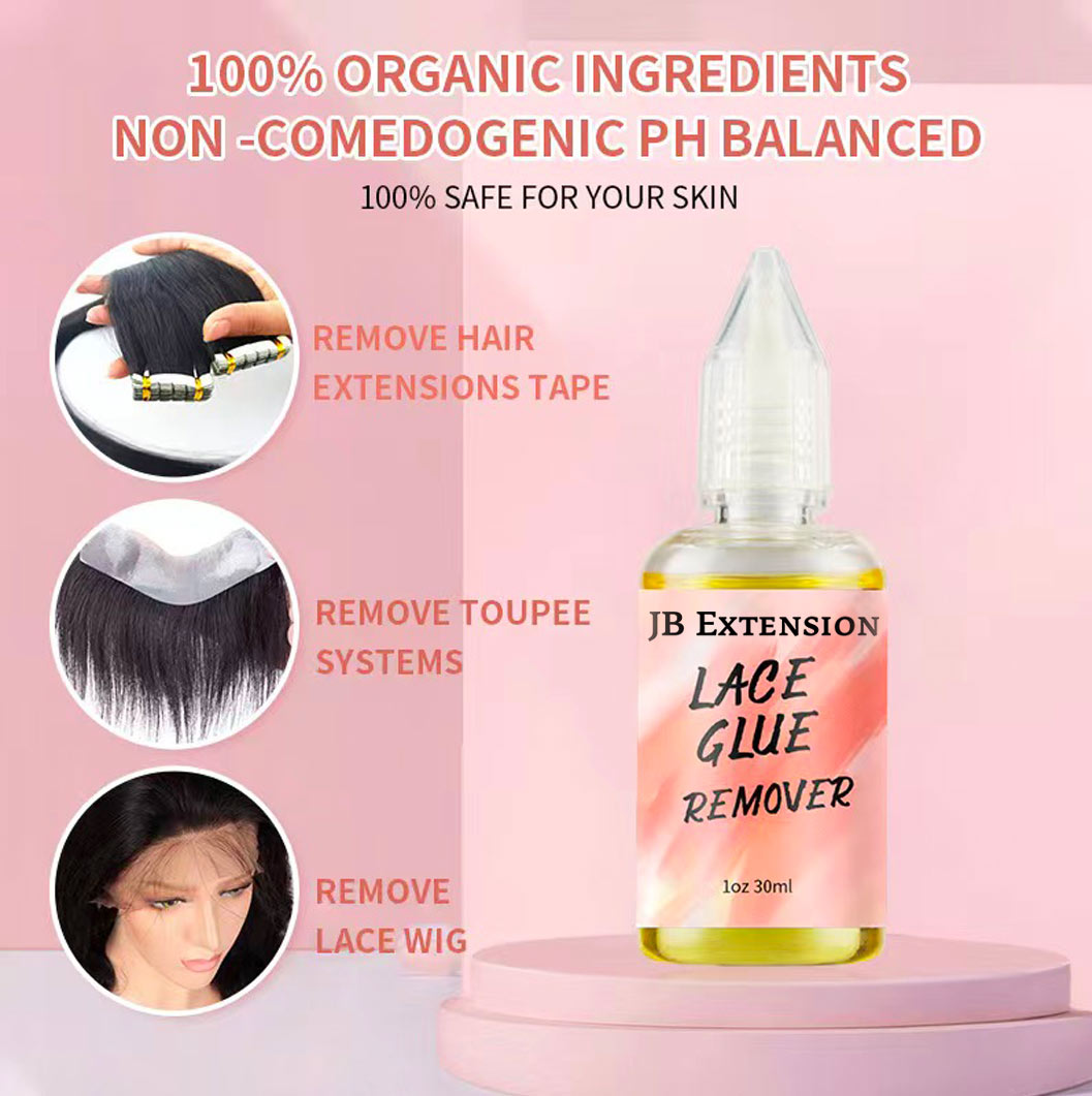 JBextension Tape in Extension Remover - Fast Acting Hair Extensions Remover Wig Lace Glue Remover, Tape in Hair Extensions Remover, Adhesive Removes Hair Glue (Hair Glue Remover) 30ml