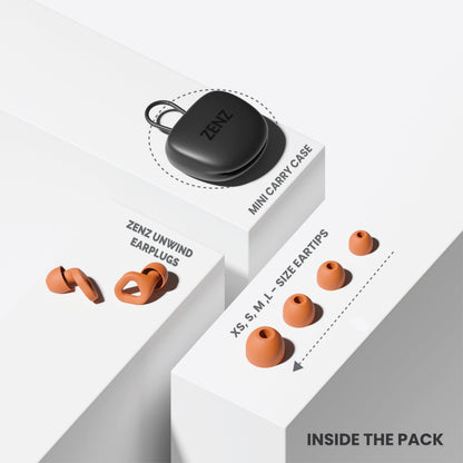 ZENZ - Unwind Earplugs - Blaze Orange