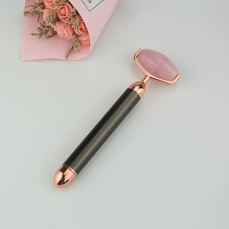 ZAQ Roll-On Rose Quartz W-Sonic Vibrating Face Roller