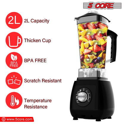 5Core Juicer Blender Machines 2000W  High-Speed Countertop Kitvhen