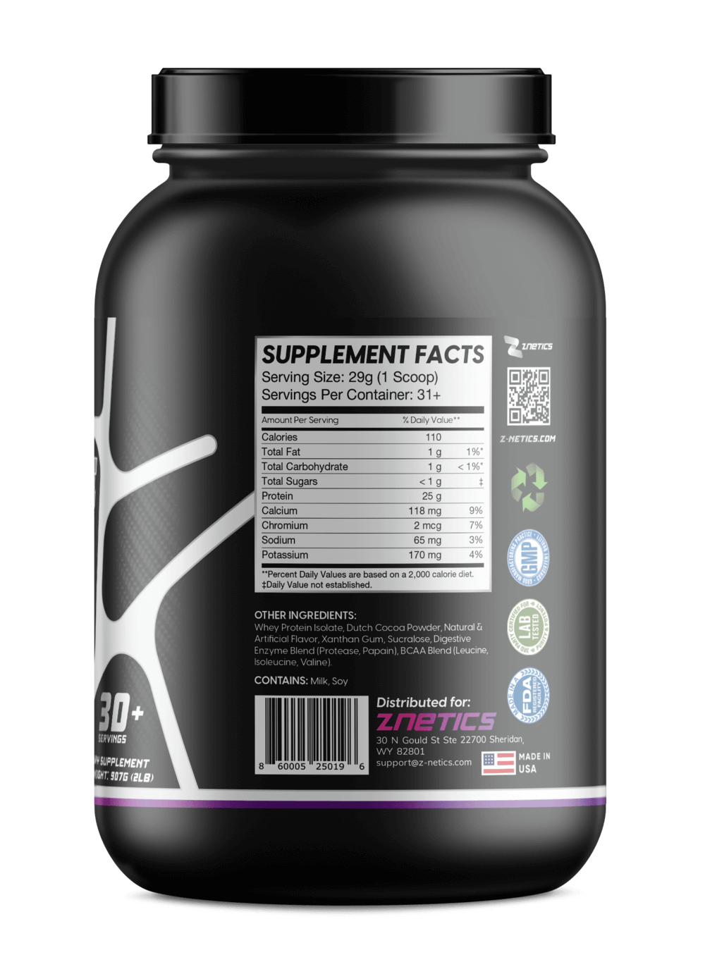 Whey Isolate Protein – Chocolate 2LB