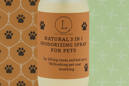 Natural Pet Deodorizing Spray – Freshening Mist for Dogs & Cats