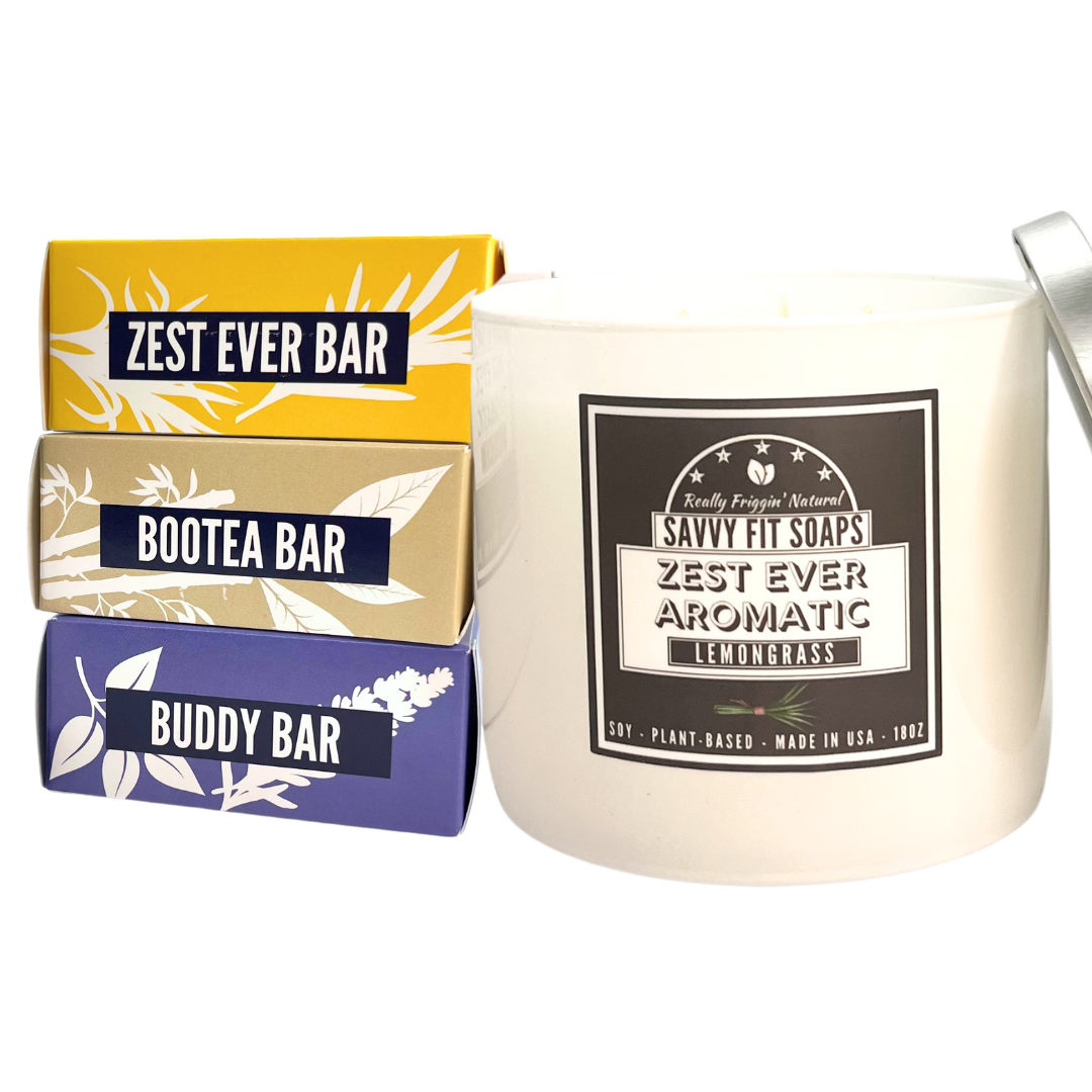 3 Bars & Candle Set