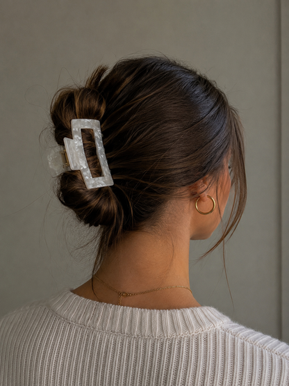 Rectangular Acetate Claw Hair Clip