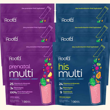 Paquete Creciendo Juntos - El Multivitamínico Hidratante - Para Futuros Papás ​​y Mamás