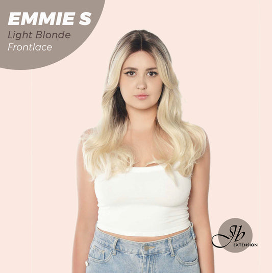 HOT OF SEASON -JBEXTENSION 22 Inches Curly Light Blonde Pre-Cut Frontlace Glueless Wig EMMIE S