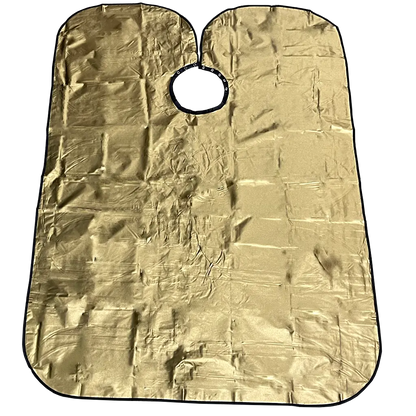 24K Barber Cape Reversible Black - Gold