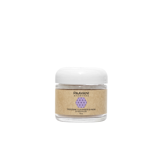 Nettoyant et masque tridoshique | Grains nettoyants ayurvédiques pour une peau équilibrée et éclatante