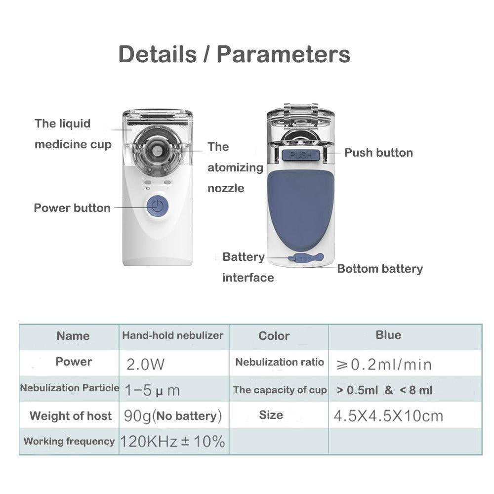 Portable Handheld Nebulizer Mist Inhaler