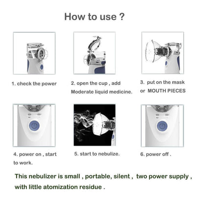 Portable Handheld Nebulizer Mist Inhaler