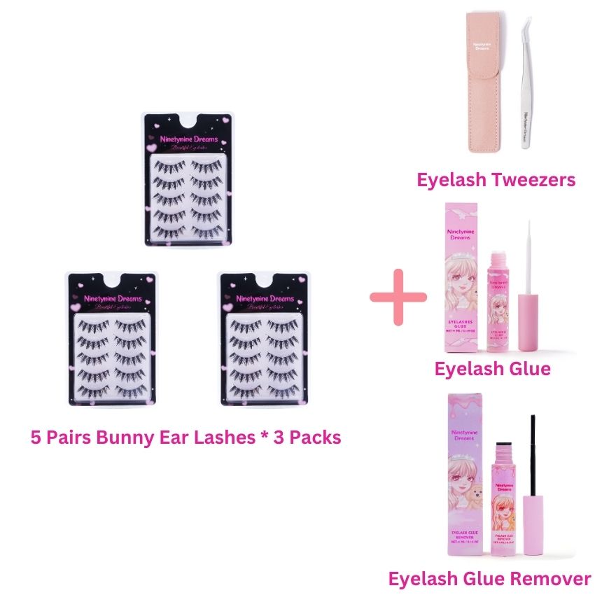 5 Pairs Bunny Ear Lashes