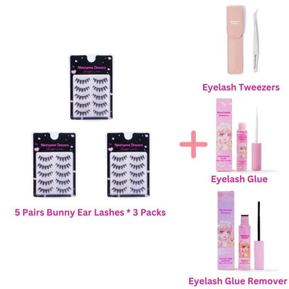 5 Pairs Bunny Ear Lashes