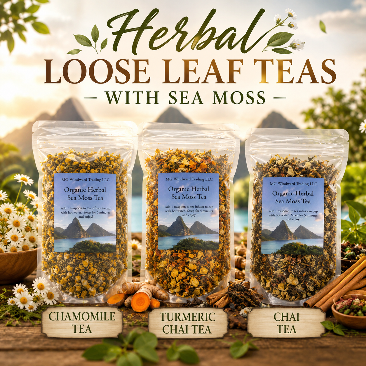 Premium Irish Sea Moss Herbal Teas