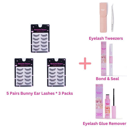 5 Pairs Bunny Ear Lashes