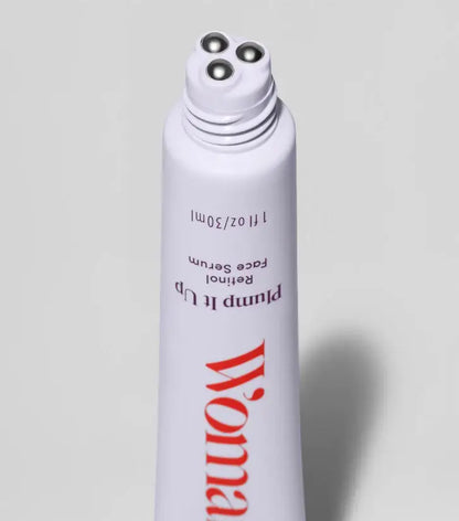 Womaness - Plump It Up - Gentle Retinol Face Serum with Rollerball: 1 oz