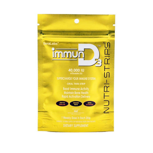 Nutri-Strips ImmunD3 Vitamin D3 40, 000iu Rapid Activation Delivery Oral