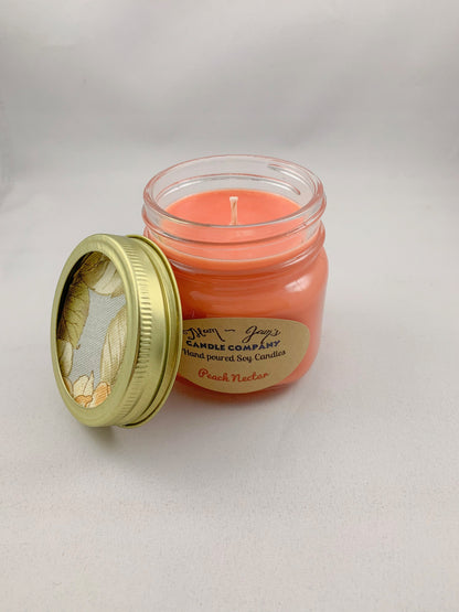 Peach Nectar Soy Candle – Sweet & Fruity Scent | Mam Jam’s