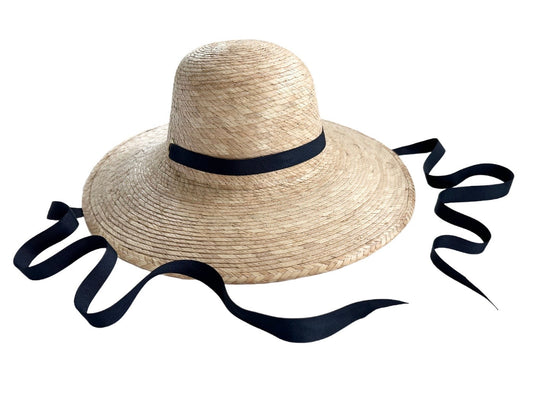 Buttercup Little Girl’s Hat - Thin Navy Grosgrain Ribbon
