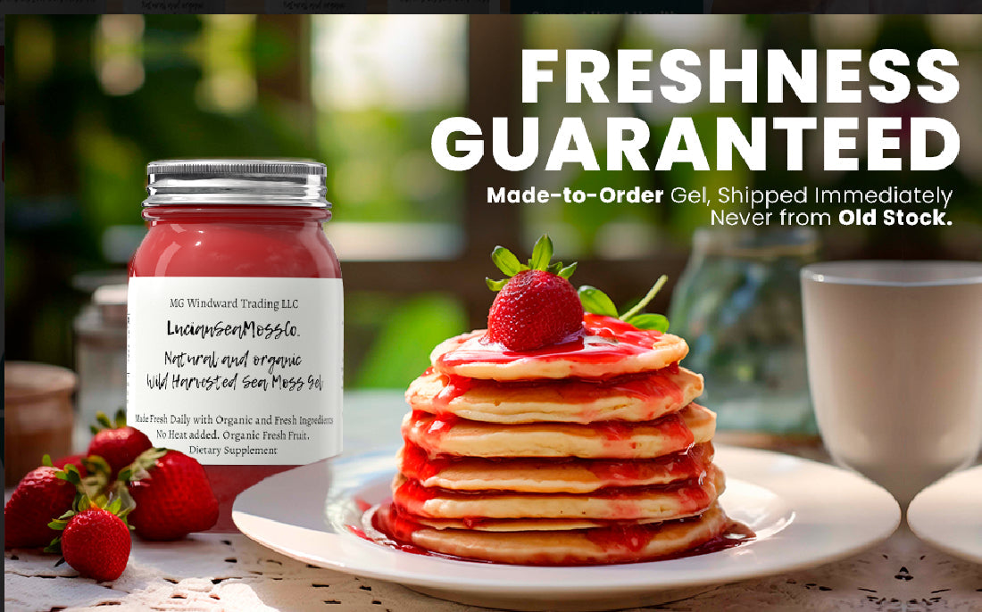 Organic Fresh Fruit Infused Sea Moss Gel 26 Flavor Choices!