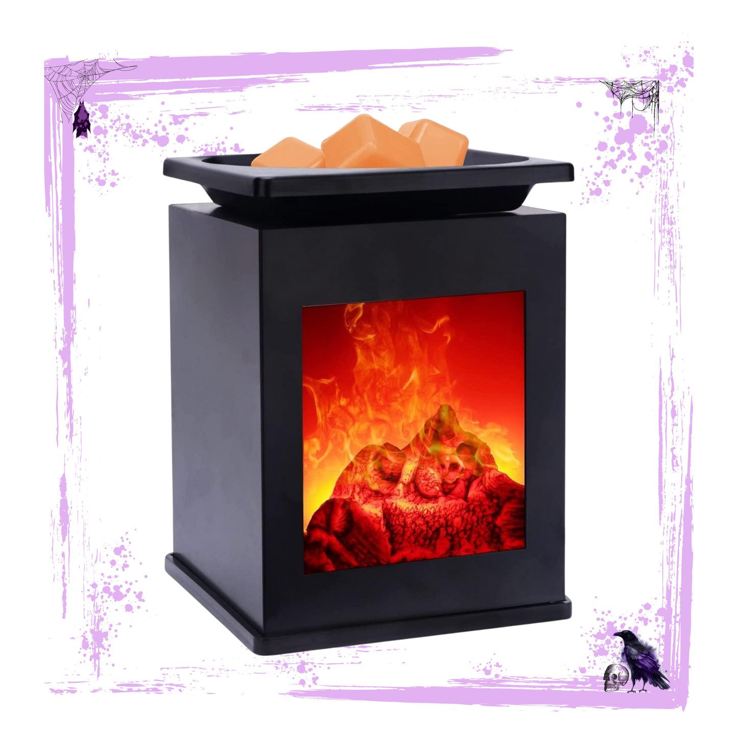 FirePlace Wax Warmer & Fragrance of The Month Scented Mini Wax Melt