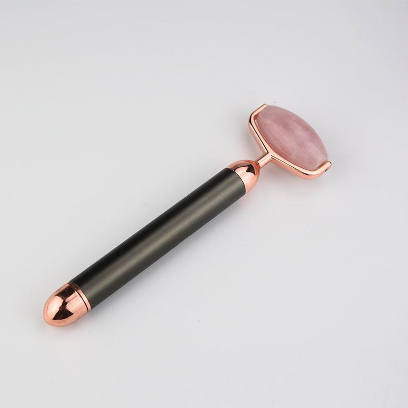 ZAQ Roll-On Rose Quartz W-Sonic Vibrating Face Roller