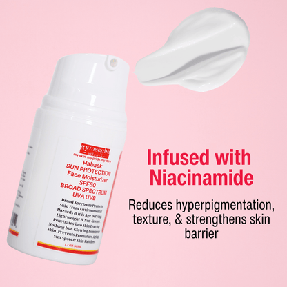 Crème Hydratante Visage Habaek Protection Solaire SPF50 | Peptides | Niacinamide