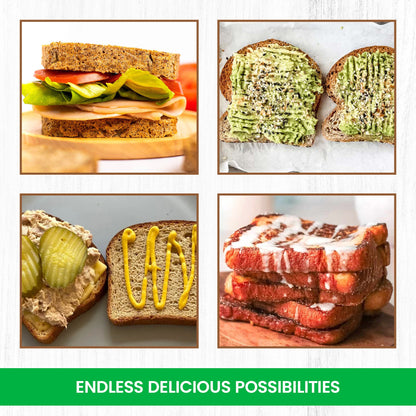 Carbolicious Bread Low-Carb, Sugar-free, Keto, Atkins Friendly 16 oz -2g Carbs- Per Slice One Loaf (16 oz)