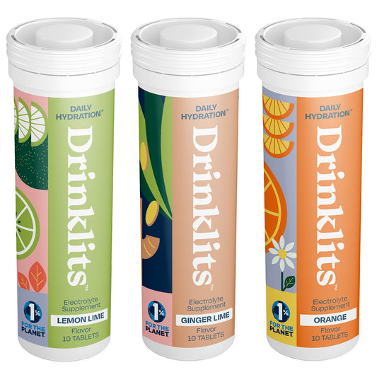 Hydration Bundle: Electrolyte Tablets in 3 Flavors - 3 Tubes | 30 Servings