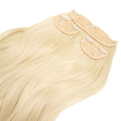 JBEXTENSION 3 PCS Hair Extension Clip Hair Extensions for Women Long Soft curly Clip  Extensions Synthetic Double Weft Hair Full Head 24 Inch