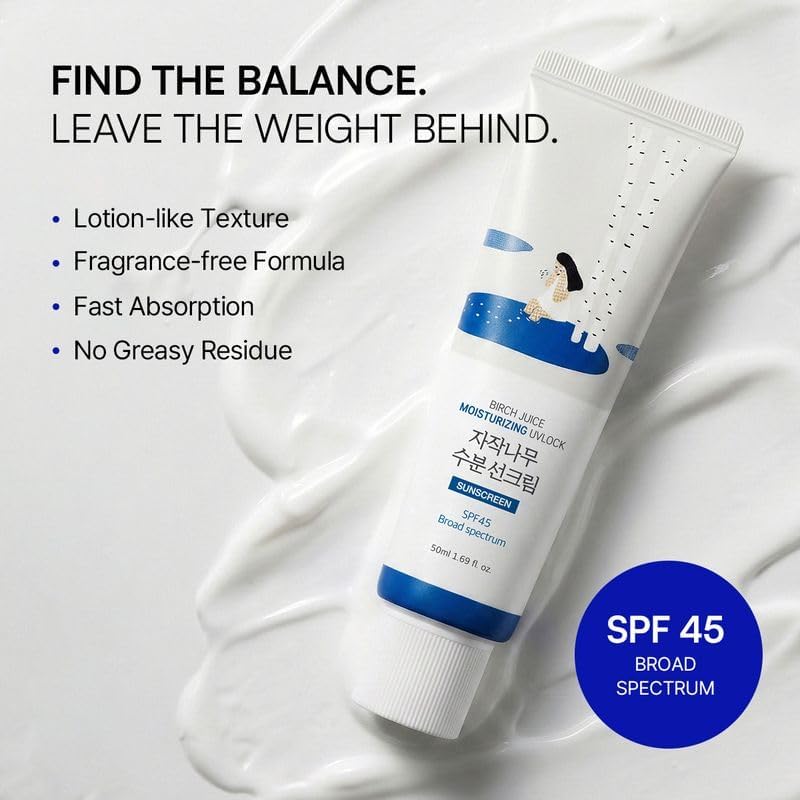 Birch Moisturizing Sunscreen UVLock SPF 45+ Broad Spectrum (50ml)