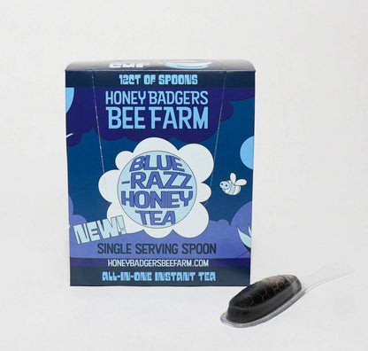 Cuchara de miel Badgers / Té de miel Blue Razz