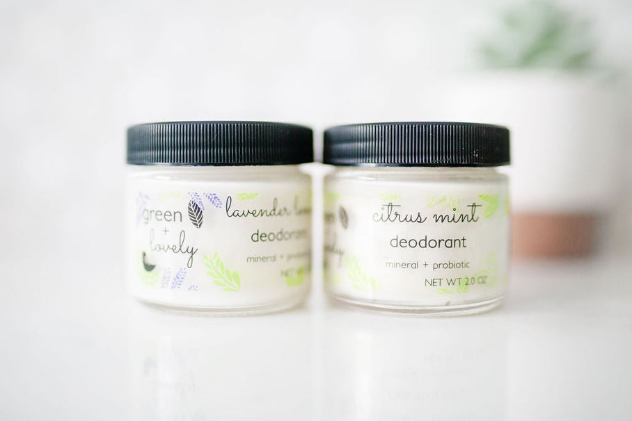 DEODORANT Citrus Mint - Mineral + Probiotic - Vegan