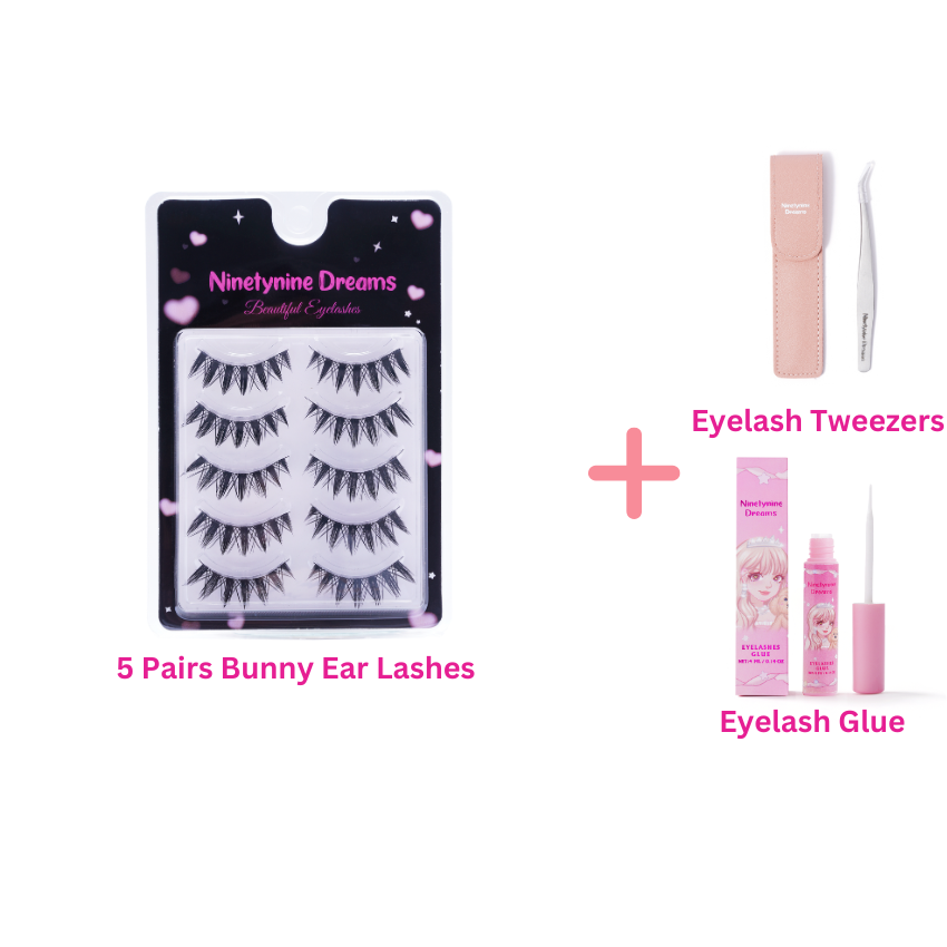5 Pairs Bunny Ear Lashes