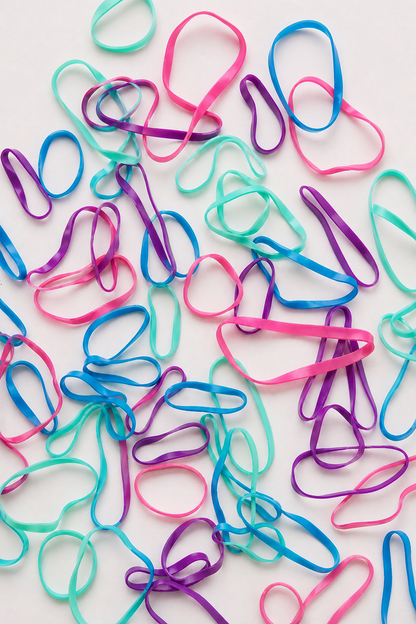 No Snag Hair Ties /  Elastics - 200pc Pack