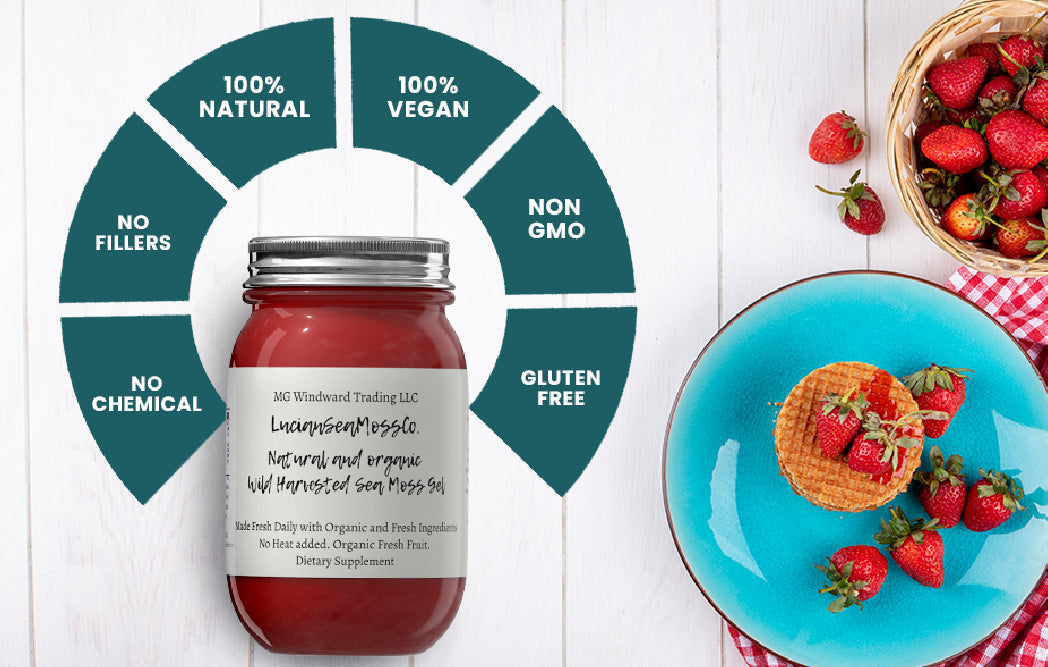 Fresh Elderberry Ginger Cinnamon Infused Sea Moss Gel